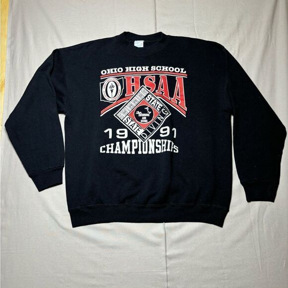 Vintage Swimming Crewneck XL Ohio High School State Championship 1991‎ OHSAA - Picture 1 of 5